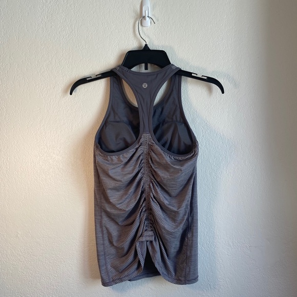 Lululemon Ruche Of Adrenaline Tank Gray Size 4 - Picture 5 of 14